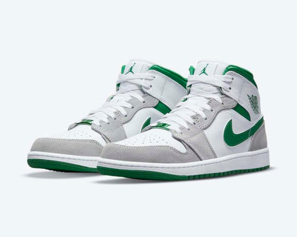 Men's Air Jordan 1 Mid 'Pine Green' Shoes