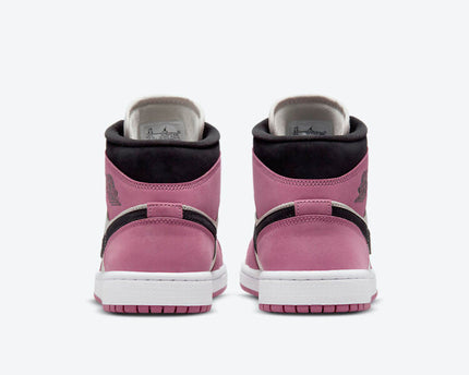 Men's Air Jordan 1 Mid 'Pink Nubuck' Shoes
