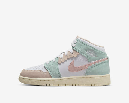 Men's Air Jordan 1 Mid 'Pink Oxford' Shoes