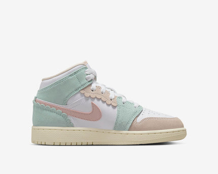 Men's Air Jordan 1 Mid 'Pink Oxford' Shoes