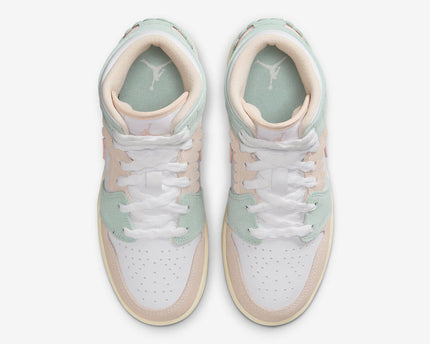 Men's Air Jordan 1 Mid 'Pink Oxford' Shoes