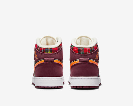 Men's Air Jordan 1 Mid 'Plaid' Shoes