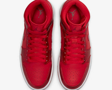 Men's Air Jordan 1 Mid 'Red Pomegranate' Shoes