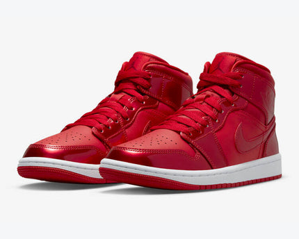 Men's Air Jordan 1 Mid 'Red Pomegranate' Shoes