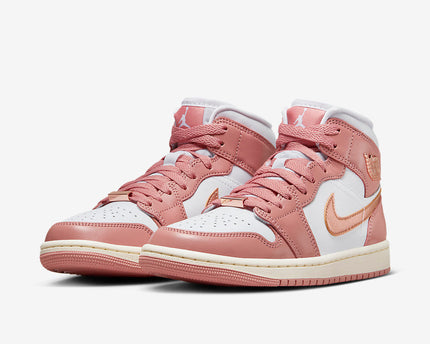 Men's Air Jordan 1 Mid 'Red Stardust' Shoes