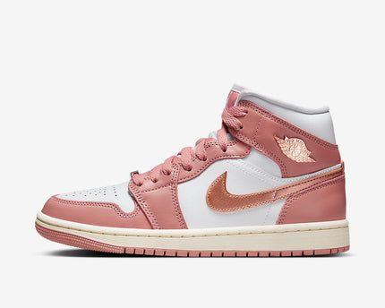 Men's Air Jordan 1 Mid 'Red Stardust' Shoes