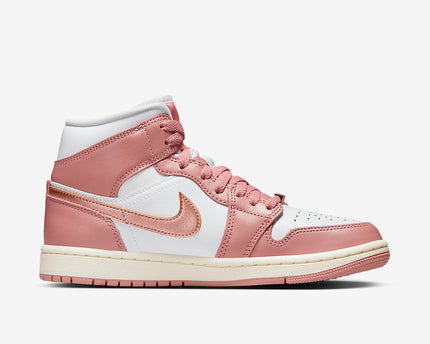 Men's Air Jordan 1 Mid 'Red Stardust' Shoes