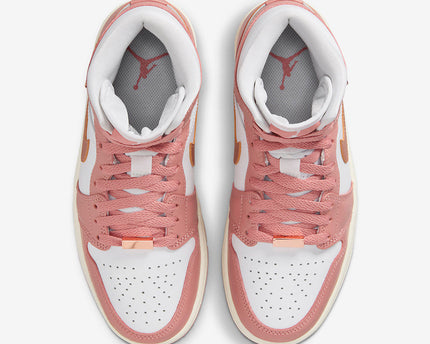 Men's Air Jordan 1 Mid 'Red Stardust' Shoes