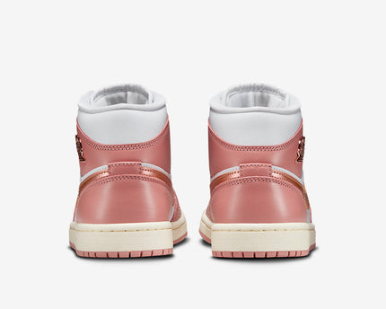 Men's Air Jordan 1 Mid 'Red Stardust' Shoes