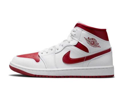 Men's Air Jordan 1 Mid 'Red Toe' Shoes