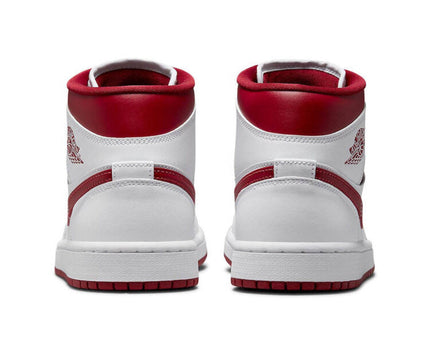 Men's Air Jordan 1 Mid 'Red Toe' Shoes