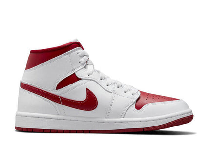 Men's Air Jordan 1 Mid 'Red Toe' Shoes