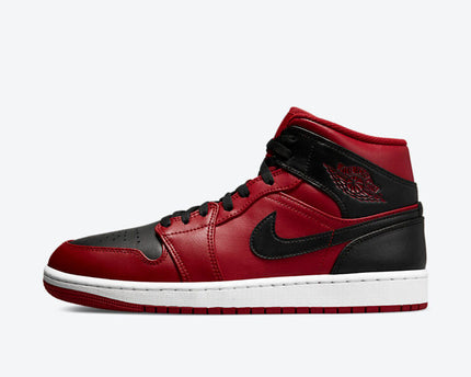 Men's Air Jordan 1 Mid 'Reverse Bred' Shoes