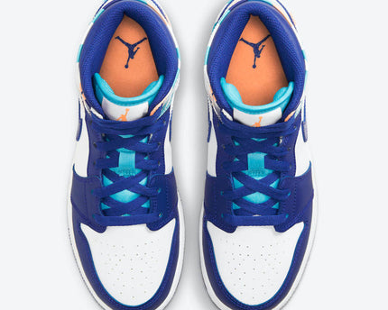 Men's Air Jordan 1 Mid 'Storm Blue' Shoes