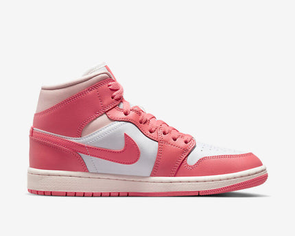 Men's Air Jordan 1 Mid 'Strawberries and Cream' Shoes