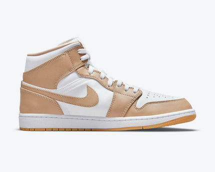 Men's Air Jordan 1 Mid 'Tan Gum' Shoes