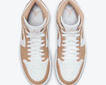 Men's Air Jordan 1 Mid 'Tan Gum' Shoes