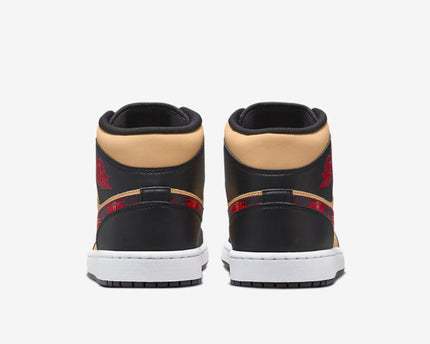 Men's Air Jordan 1 Mid 'Tartan Swoosh' Shoes