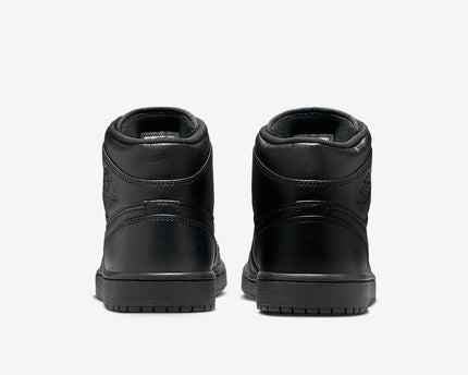 Men's Air Jordan 1 Mid 'Triple Black' Shoes