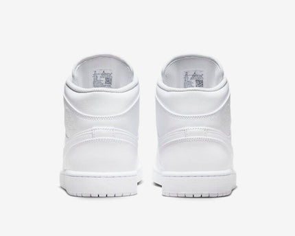 Men's Air Jordan 1 Mid 'Triple White' Shoes