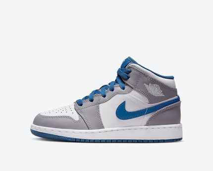 Men's Air Jordan 1 Mid 'True Blue' Shoes