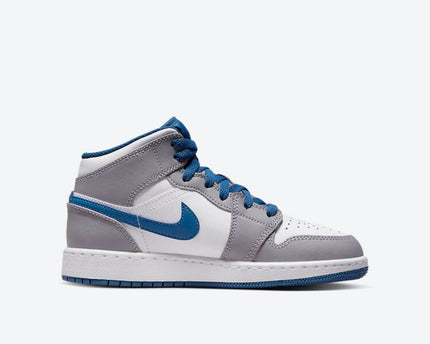 Men's Air Jordan 1 Mid 'True Blue' Shoes