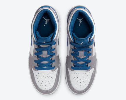 Men's Air Jordan 1 Mid 'True Blue' Shoes