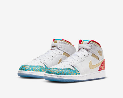 Men's Air Jordan 1 Mid 'UNC to Chicago' Shoes