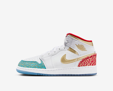 Men's Air Jordan 1 Mid 'UNC to Chicago' Shoes