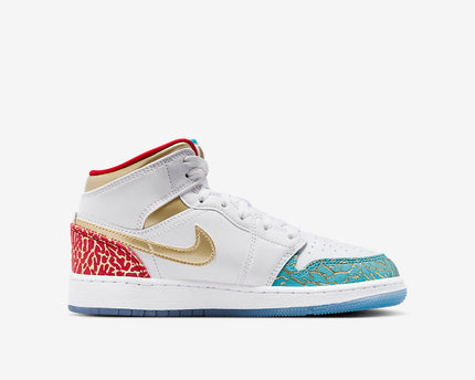 Men's Air Jordan 1 Mid 'UNC to Chicago' Shoes