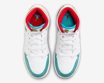 Men's Air Jordan 1 Mid 'UNC to Chicago' Shoes