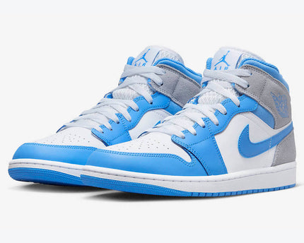 Men's Air Jordan 1 Mid 'University Blue' Shoes