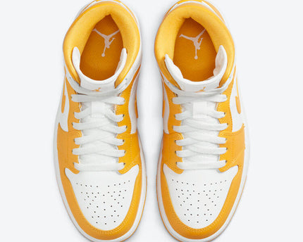 Men's Air Jordan 1 Mid 'University Gold' Shoes