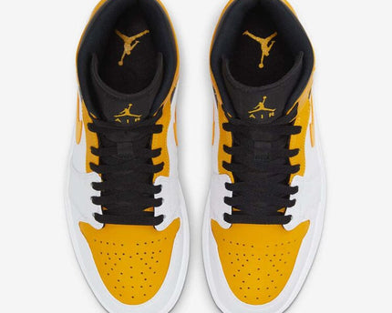 Men's Air Jordan 1 Mid 'University Gold' Shoes