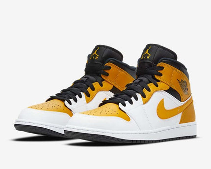Men's Air Jordan 1 Mid 'University Gold' Shoes