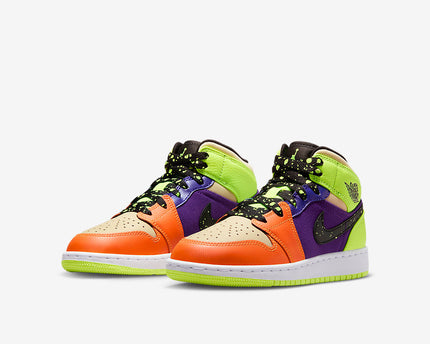 Men's Air Jordan 1 Mid 'Vivid Orange' Shoes
