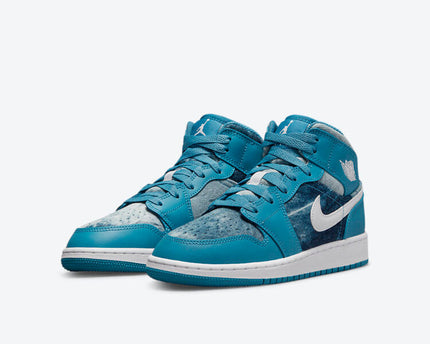 Men's Air Jordan 1 Mid 'Washed Denim' Shoes