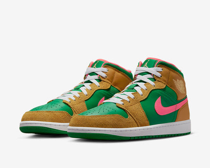 Men's Air Jordan 1 Mid 'Watermelon' Shoes