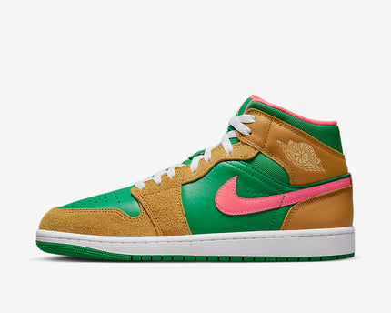 Men's Air Jordan 1 Mid 'Watermelon' Shoes