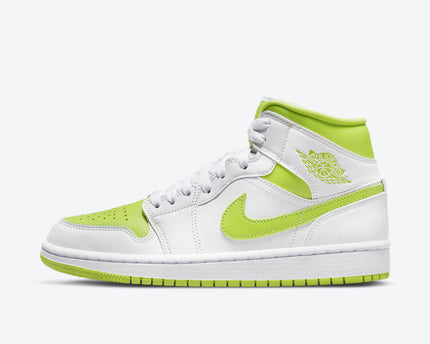Men's Air Jordan 1 Mid 'White Lime' Shoes