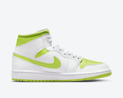 Men's Air Jordan 1 Mid 'White Lime' Shoes
