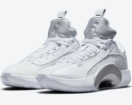 Men's Air Jordan 35 Metallic White Shoes