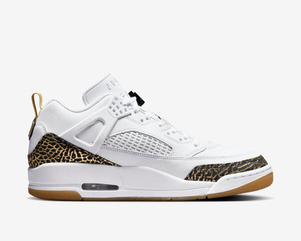 Men's Jordan Spizike Low White Metallic Gold Shoes