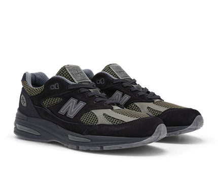 Men's New Balance 991v2 'Olive Green Gray Black' Shoes