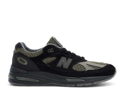 Men's New Balance 991v2 'Olive Green Gray Black' Shoes