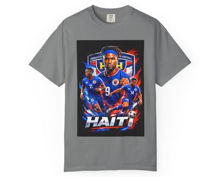 Haiti Soccer Players T-shirt, 2026 World Cup Back Graphic, Haiti Flag