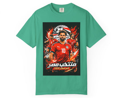 Egypt Football Players T-shirt, 2026 World Cup Back Trophy Design, Egypt Flag
