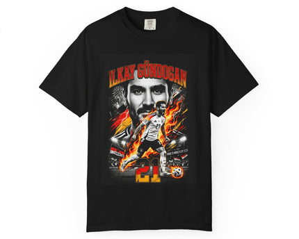 Ilkay Gundogan Soccer Player Graphic T-Shirt, 2026 World Cup Back Print, Germany Flag