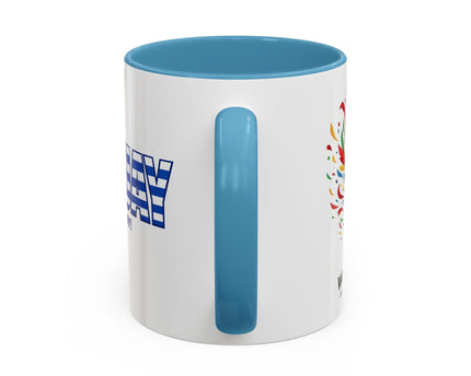 Uruguay Vamos Uruguay Mug, Accent Coffee Mug, Soccer World Cup, Gift for Dad