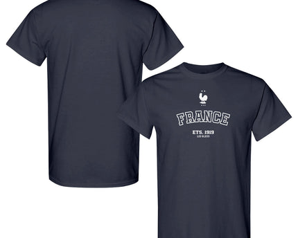 FIFA World Cup 2026 France Year Established Graphic Unisex T-Shirt - Navy